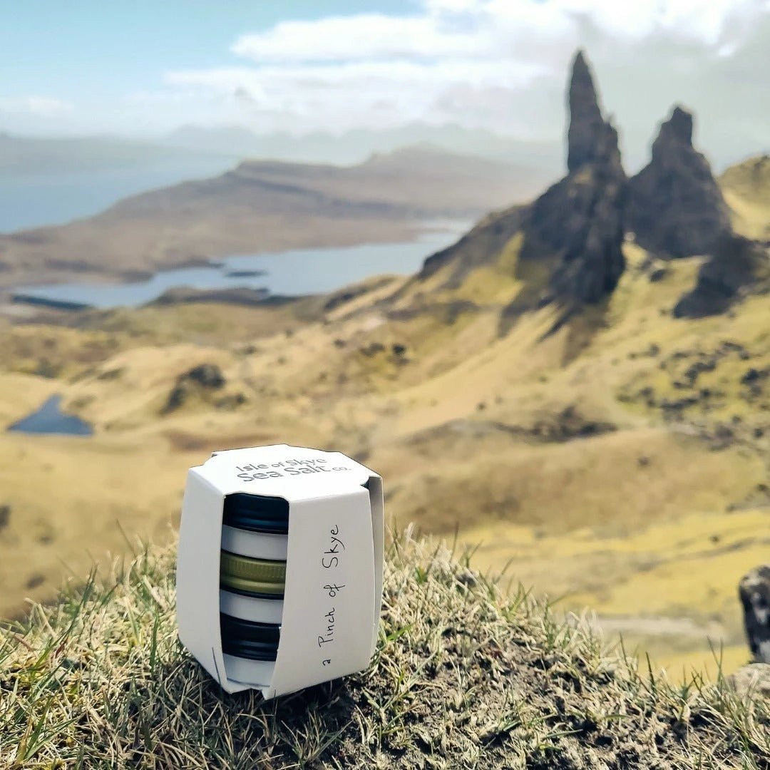 A Pinch of Skye – Luxe Cadeauset met 3 x 25g Schots Zeezout by MoodCompanyNL