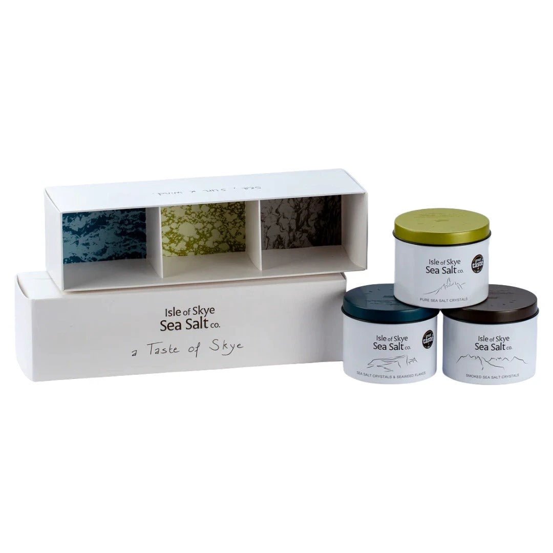 A Taste of Skye – Luxe Cadeauset met 3 x 120g Schots Zeezout by MoodCompanyNL