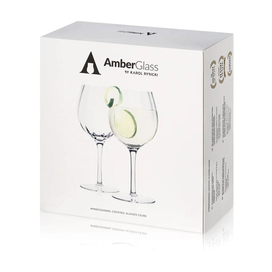 Mood Company - Cocktail & Gin glas CG200 - Set van 2 - Handgemaakt – Amber Glass - 5903940034096