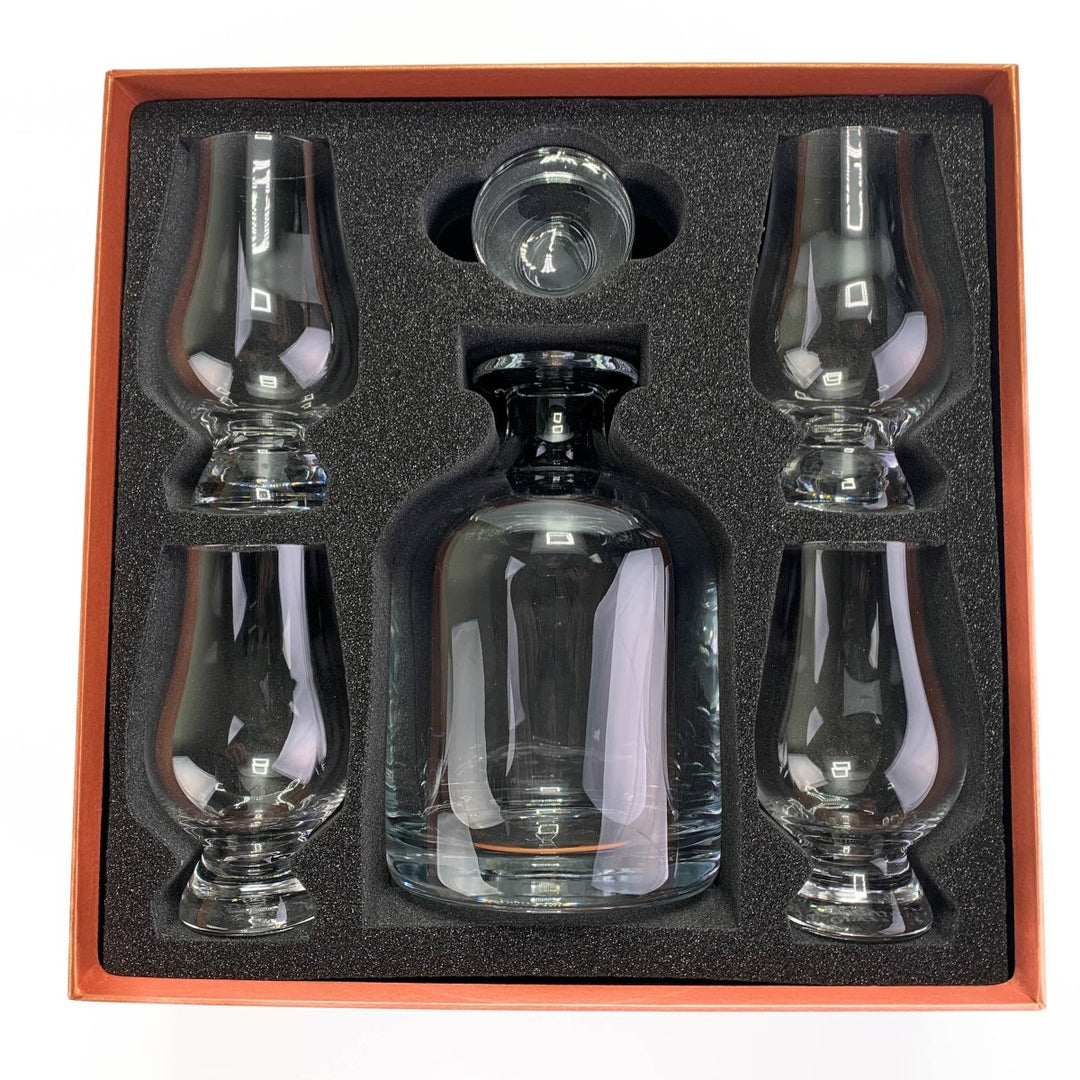 MoodCompanyNL - Geschenkset Karaf Iona en 4 Whiskyglazen - Geschenkverpakking - Glencairn Crystal Scotland - 6151208069093