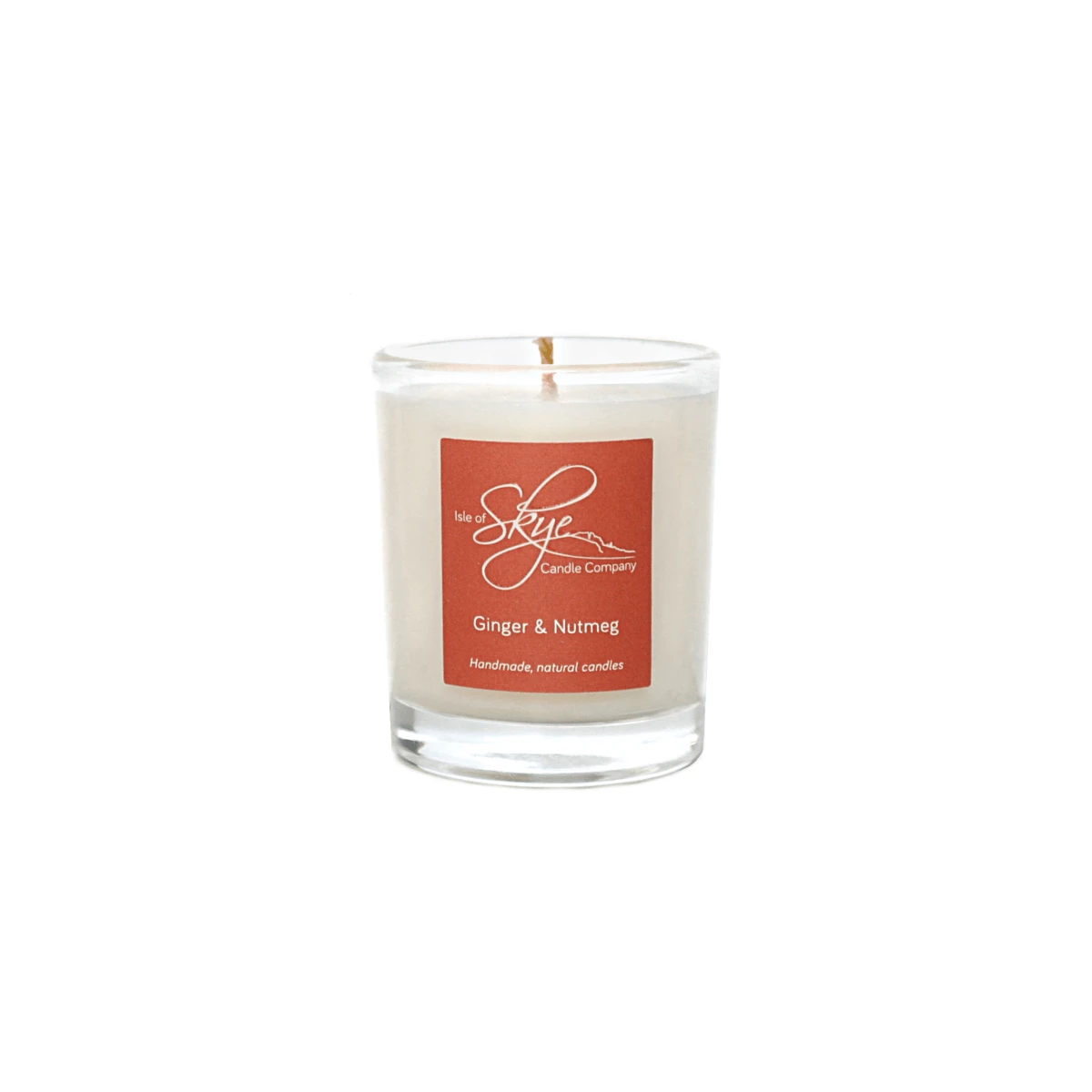 Geurkaars Gember en Nootmuskaat Mini - 20 uur - Sojawas - Isle of Skye Candle by MoodCompanyNL