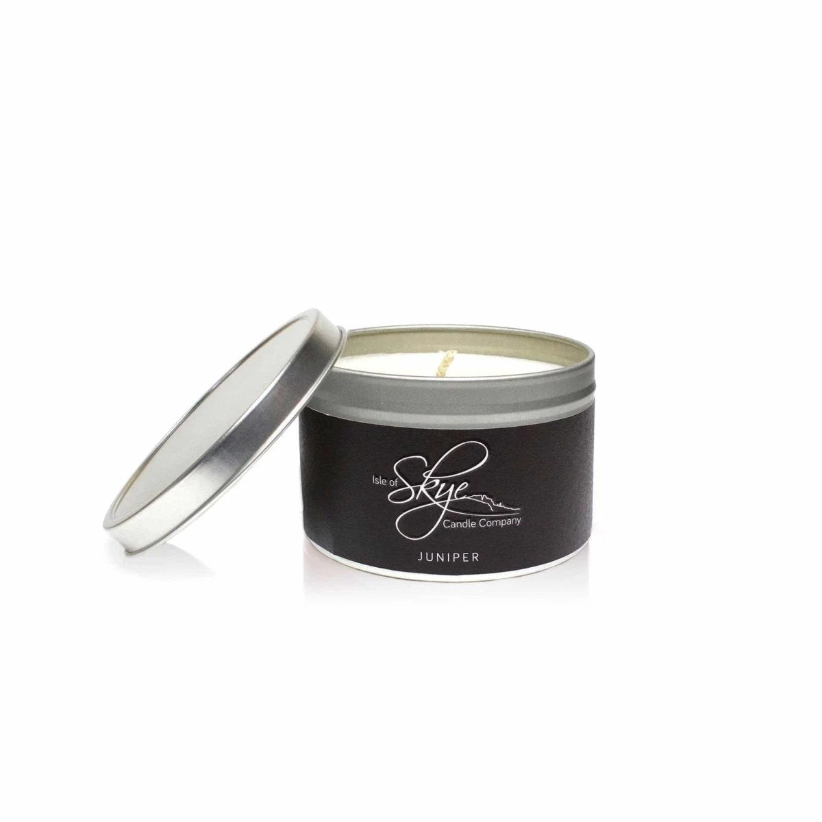 MoodCompanyNL - Geurkaars Jeneverbes (Juniper) Blikje - 30 uur - Sojawas - Isle of Skye Candle - 5060346380131
