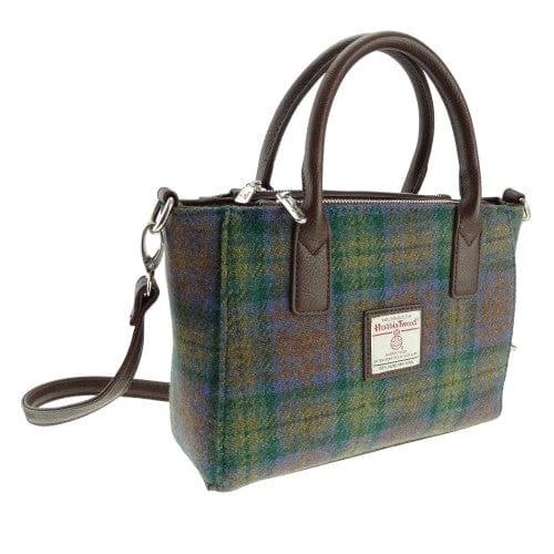 Handtas Brora Tartan Skye - Ritssluiting - Draagband - Harris Tweed - Glen Appin of Scotland by MoodCompanyNL
