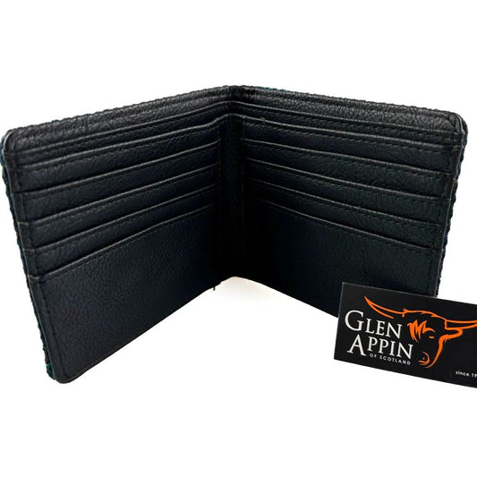 Heren Portemonnee Mull Grijs Zwart Geruit - Harris Tweed - Glen Appin of Scotland by MoodCompanyNL