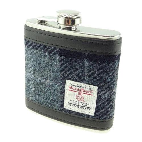 Heupfles Grijs Zwart - Harris Tweed - Glen Appin of Scotland by MoodCompanyNL