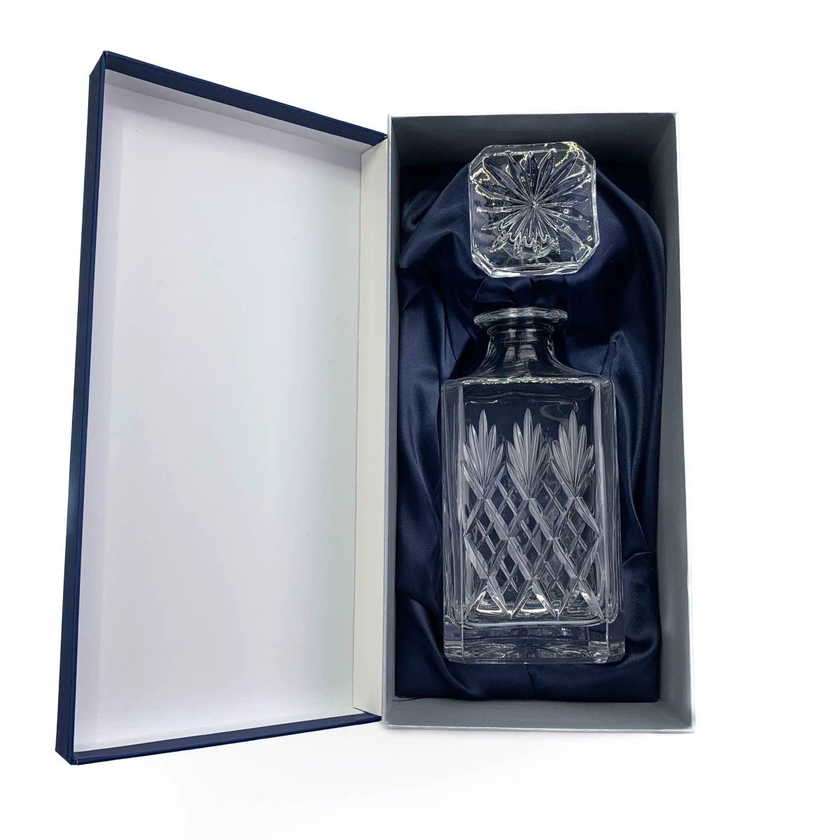 Karaf SKYE SQUARE - Loodkristal - 750 ml - Geschenkverpakking - Glencairn Crystal Scotland by MoodCompanyNL