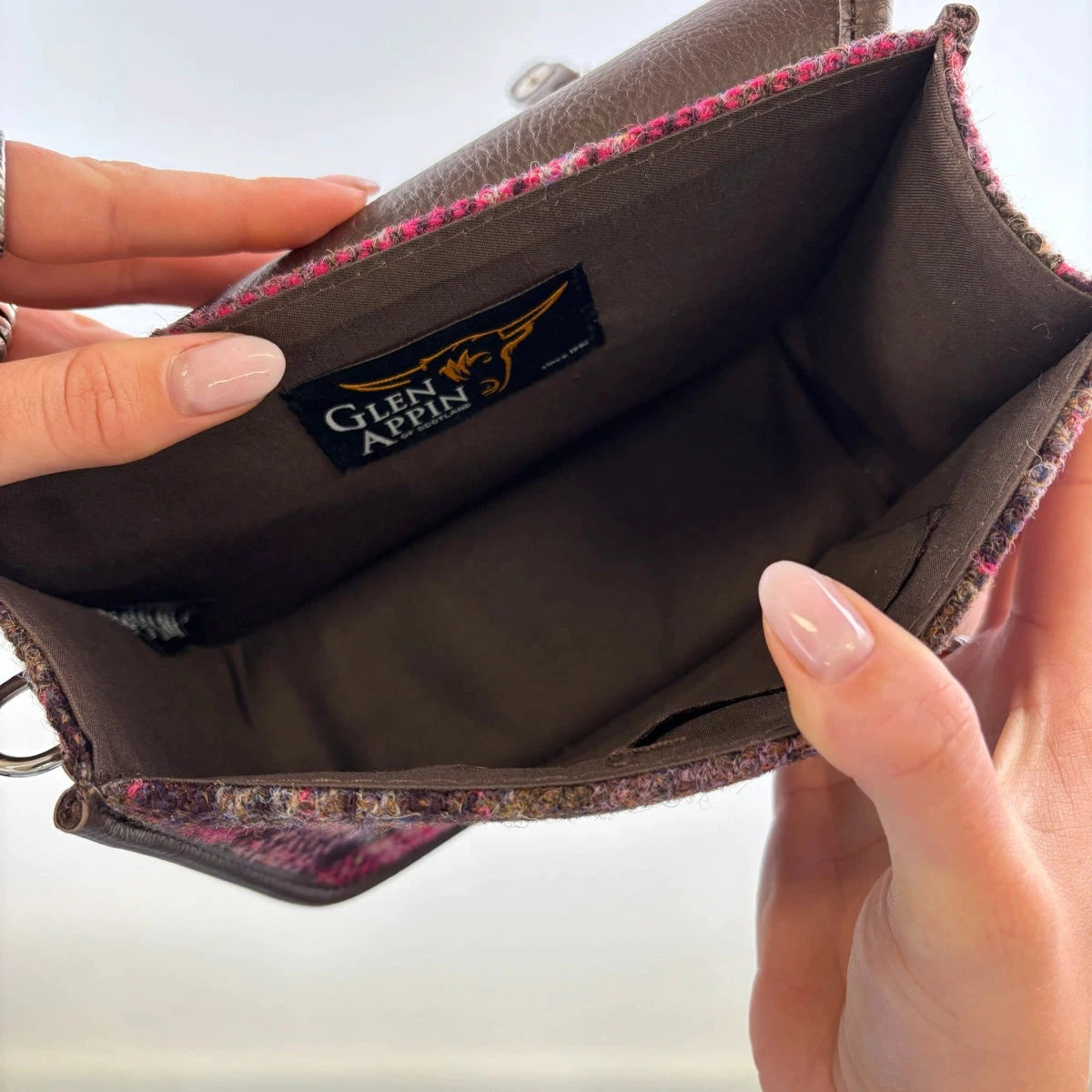 Mini Tas Bervie MacLeod - 15x20x7,5 - Harris Tweed - Glen Appin of Scotland by MoodCompanyNL