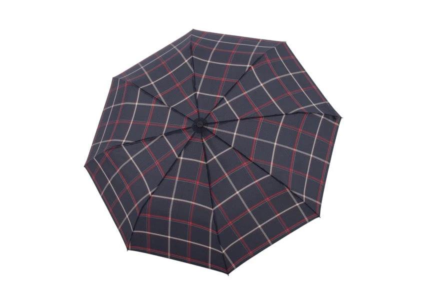 Opvouwbare Paraplu Blauw Geruit - Carbon - Dsn 100 cm - Opgevouwen 29 cm - Doppler by MoodCompanyNL