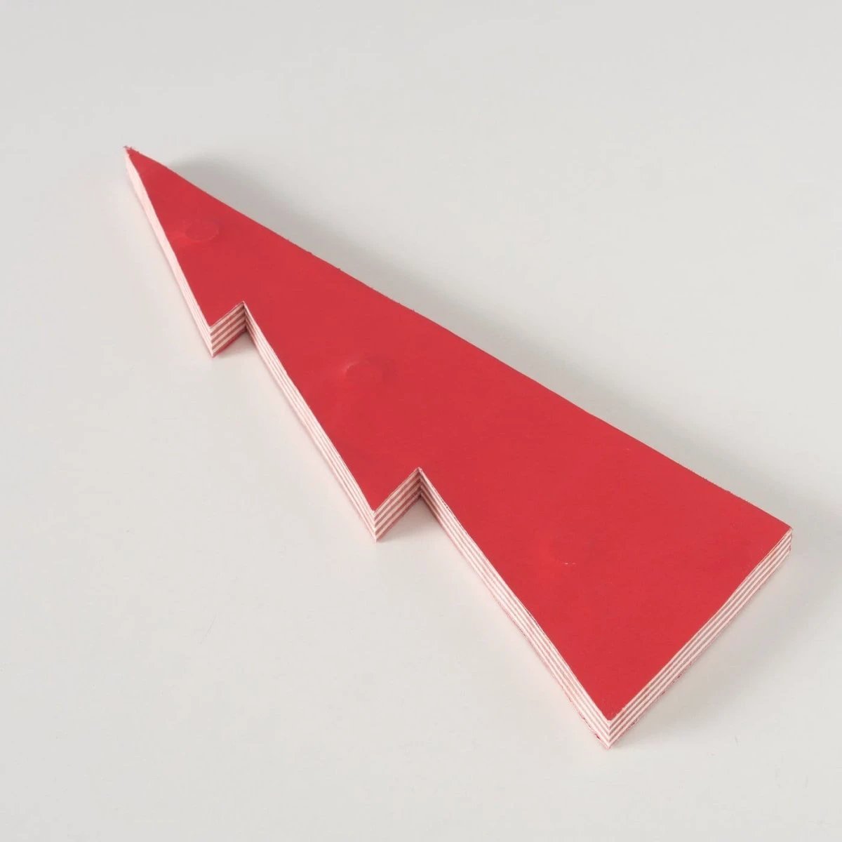 Papieren kerstboom - wit - rood - 37 cm hoog - Boltze by Mood4Christmas