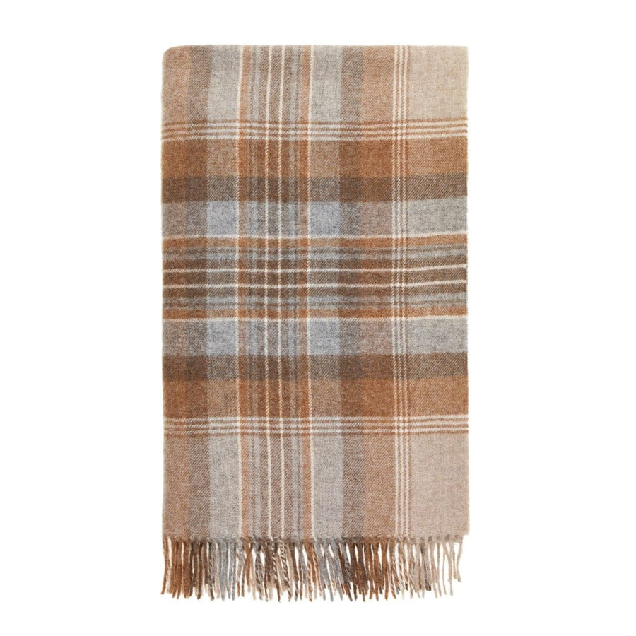 MoodCompanyNL - Plaid Kintyre Beige - Shetland Lamswol - 140x185 - Bronte by Moon Scotland - 6151206648658