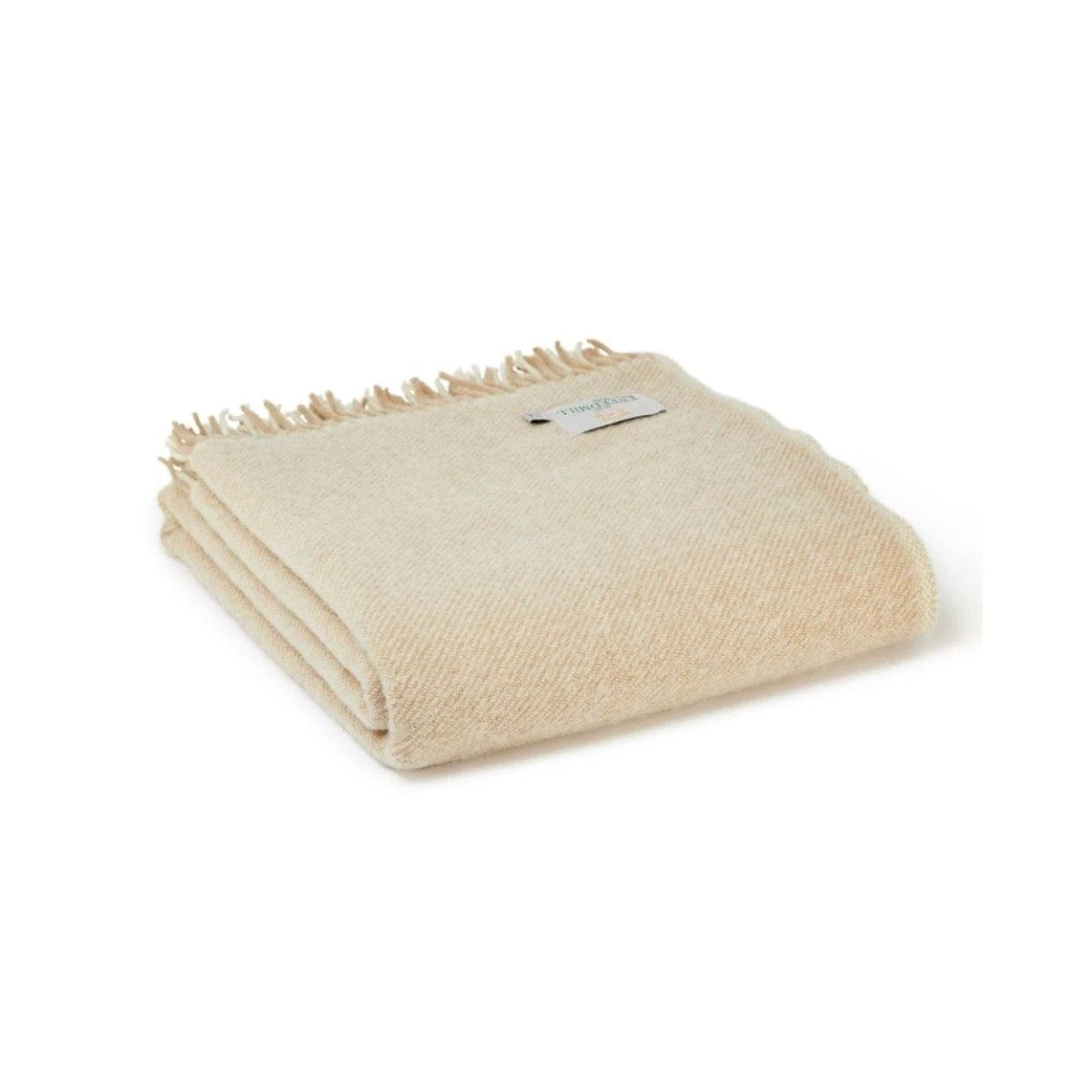 Plaid Moorland Bruin Beige (Vintage and Creame) - 150x183 - Nieuw Wol - Tweedmill UK by MoodCompanyNL