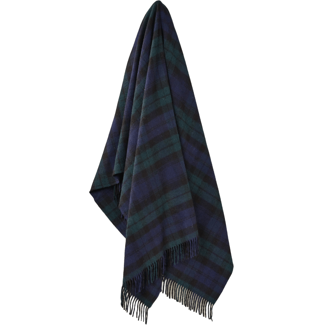 Plaid Tartan Black Watch - Merino Lamswol - 140x185 - Bronte by Moon Scotland by MoodCompanyNL