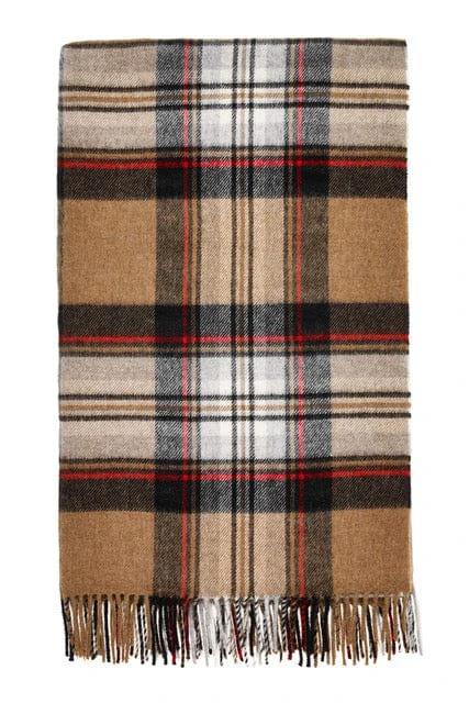 MoodCompanyNL - Plaid Tartan Camel Stewart - Merino Lamswol - 140x185 - Bronte by Moon Scotland - 6095654938940