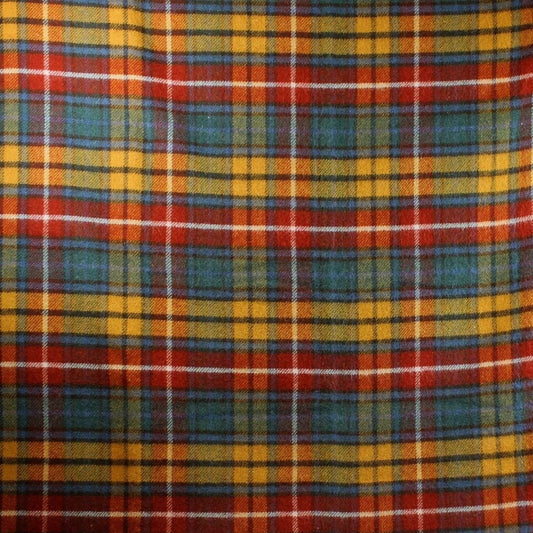 MoodCompanyNL - Plaid zonder franje Tartan Antique Buchanan - 150x200 - Nieuw Wol - Tweedmill UK - 5060674574585