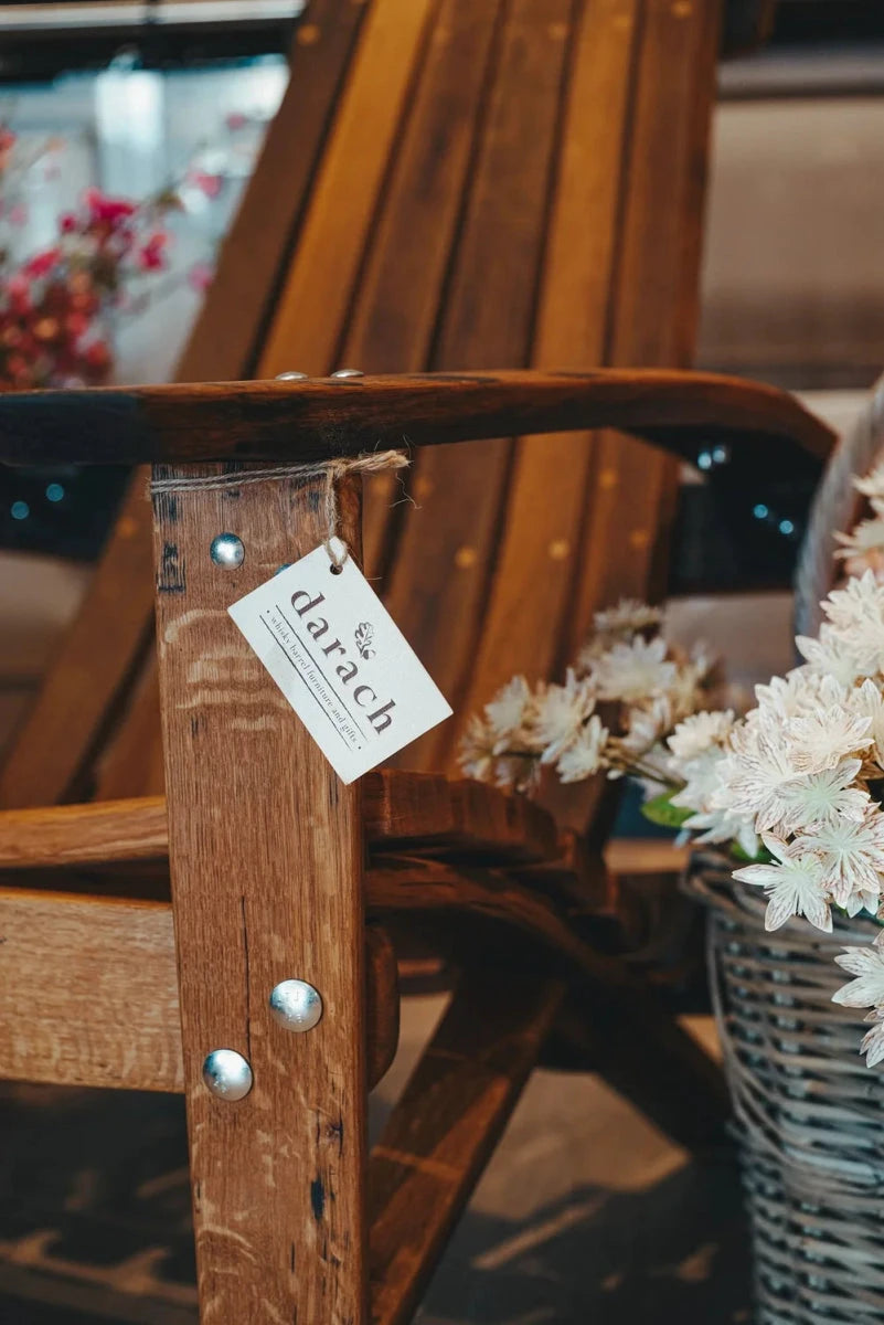 Mood Company - PRE ORDER Adirondack Stoel – Oude Whiskyvaten– Darach Scotland -