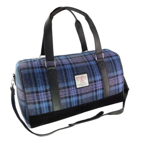 MoodCompanyNL - Reistas Clyde Stewart Blauw en Paars Tartan - Harris Tweed - Extra Groot - Glen Appin of Scotland - 5061035011473
