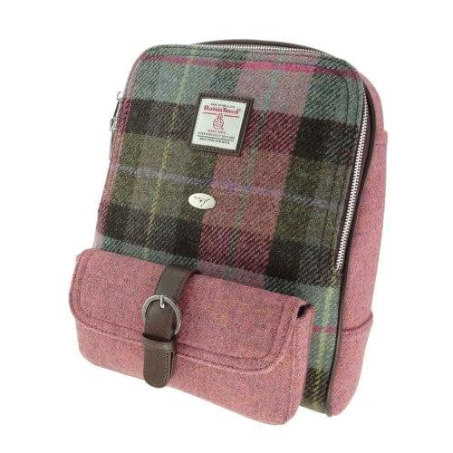 Rugzak Naver Gedempt Groen & Paars Tartan - 33x29x14 - Harris Tweed - Glen Appin of Scotland by MoodCompanyNL