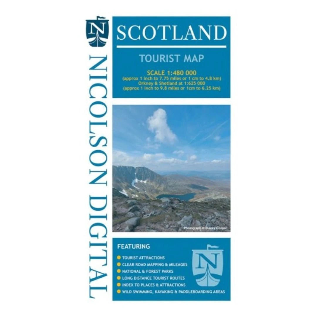 Scotland Tourist Map by Mood Company