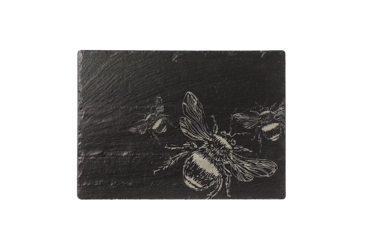 Serveerplank Bijen Leisteen - 35x25 - Just Slate Company by MoodCompanyNL