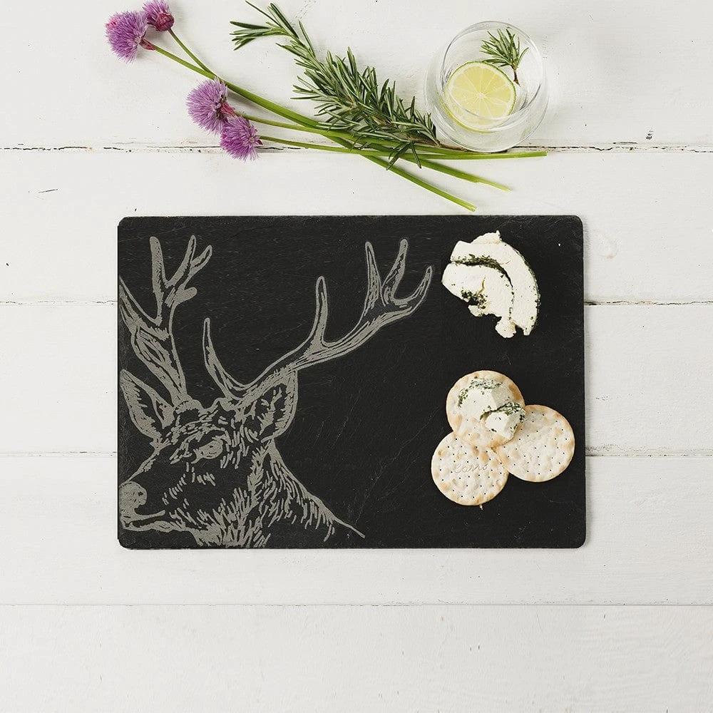 Serveerplank Edelhert Leisteen - 35x25 - Just Slate Company Scotland by MoodCompanyNL