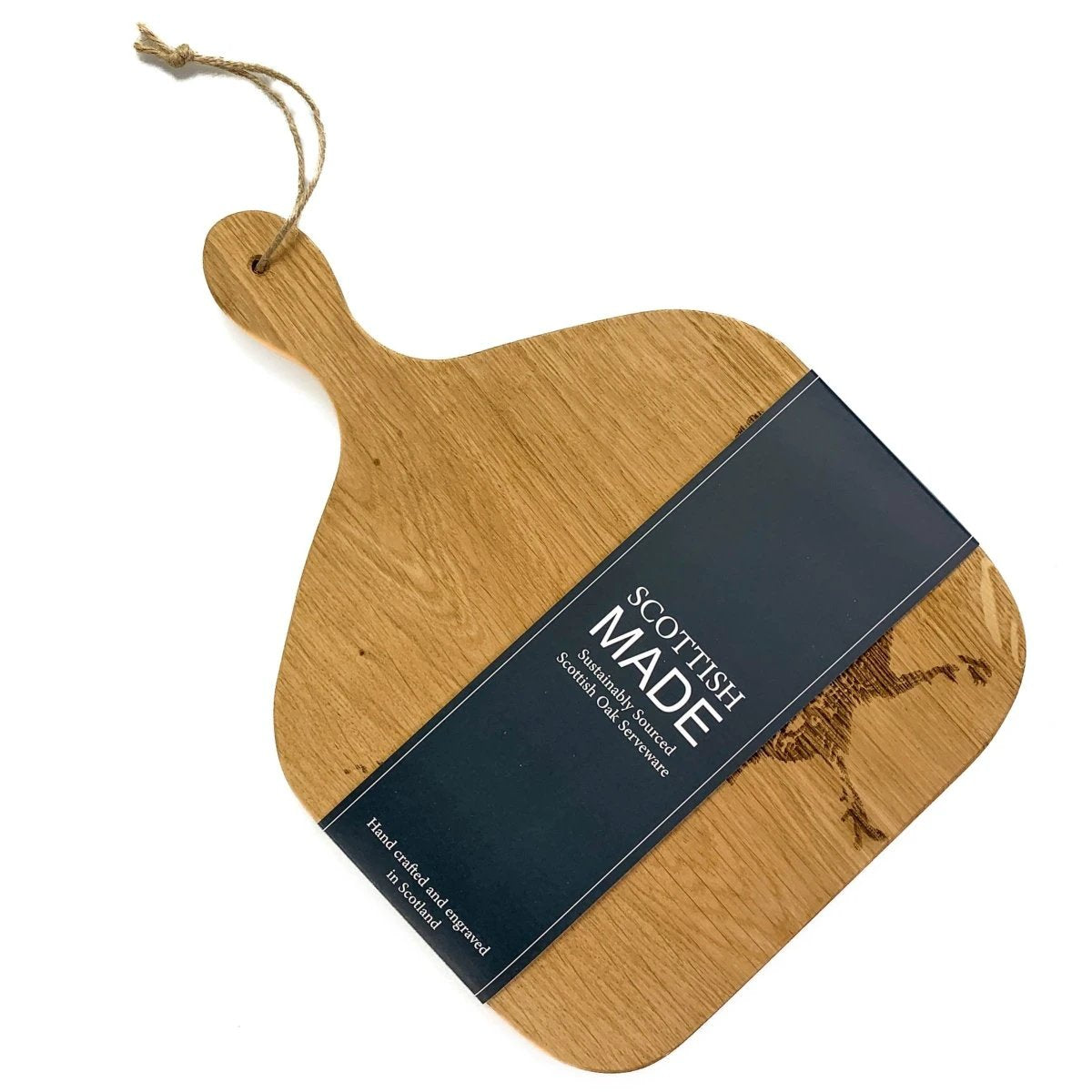 Serveerplank Peddel Fazant Medium - 35x25 - Schots Eikenhout - Scottish Made by MoodCompanyNL