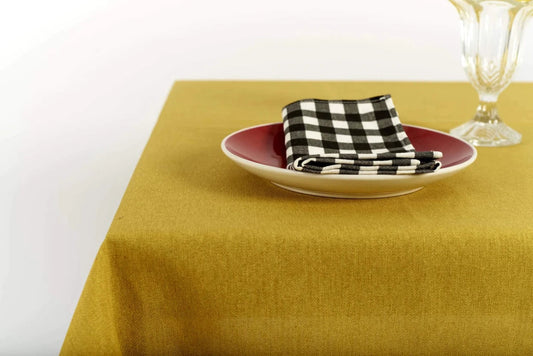 Servetten Mosterd Geel (English Mustard) - 40x40 - 2 stuks! - Katoen - Mood Company by MoodCompanyNL