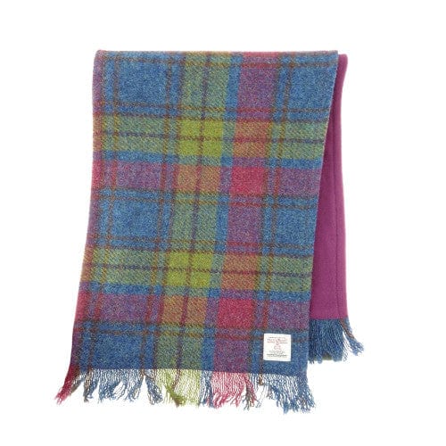 MoodCompanyNL - Sjaal Harris Tweed Multi Colour - Zachte Fleece binnenkant - 25 x 155 - Glen Appin of Scotland - 5060959028802