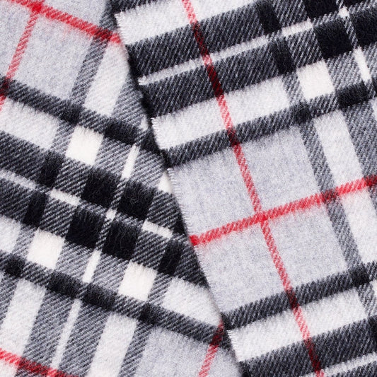 Mood Company - Sjaal Tartan Grey Thompson - Merino Lamswol - 25 x 190 - Bronte by Moon - 6095633566515