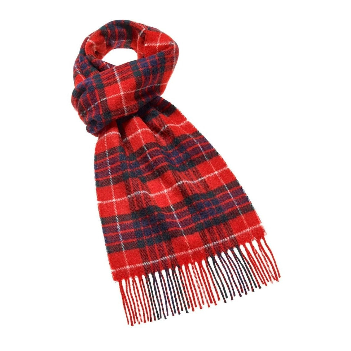 Mood Company - Sjaal Tartan Red Fraser - Merino Lamswol - 25 x 190 - Bronte by Moon