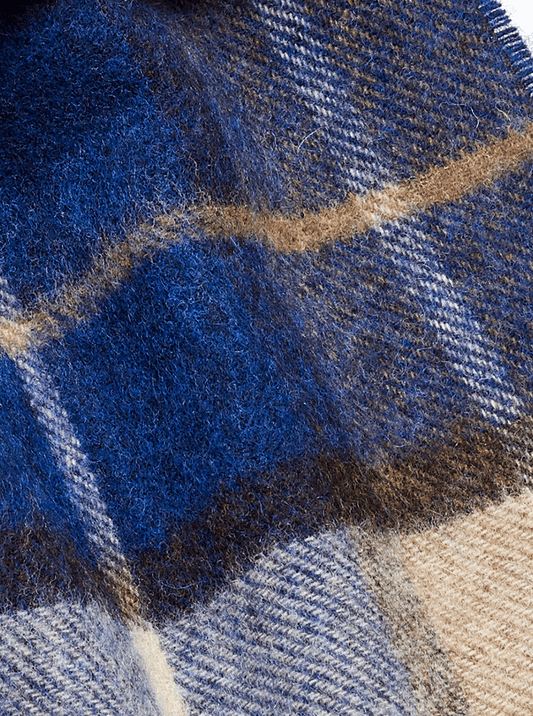 MoodCompanyNL - Sjaal Winchester Cobalt - Meriono Lamswol - 25 x 190 - Bronte by Moon Scotland - 6095655246280