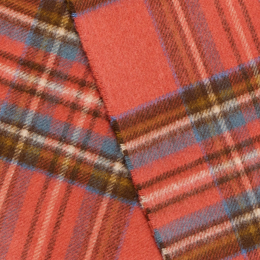 Mood Company - Sjaal Tartan Antique Royal Stewart - Merino Lamswol - 25 x 190 - Bronte by Moon
