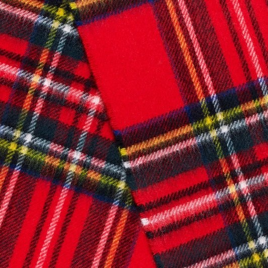 Mood Company - Sjaal Tartan Royal Stewart - Merino Lamswol - 25 x 190 - Bronte by Moon