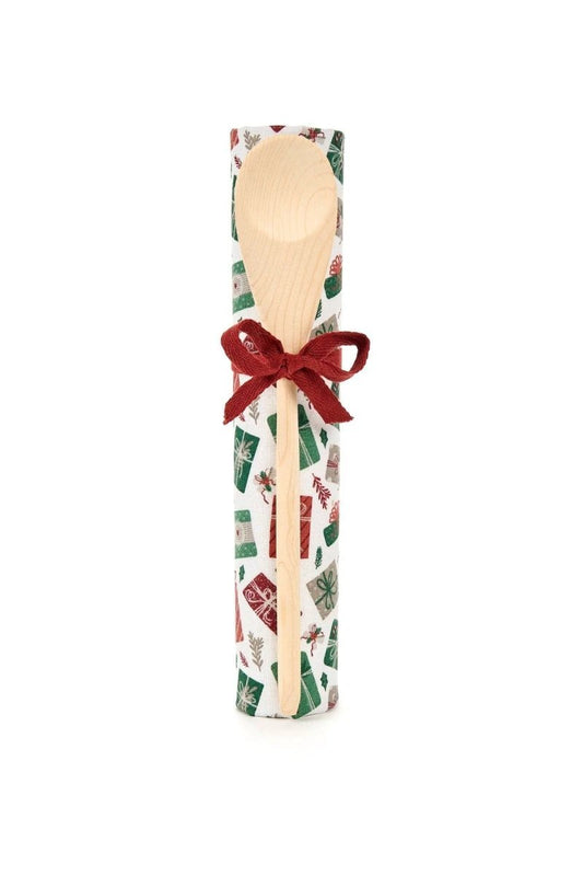 Theedoek met pollepel cadeau set - kerst - nuvole di stoffa by MoodCompanyNL