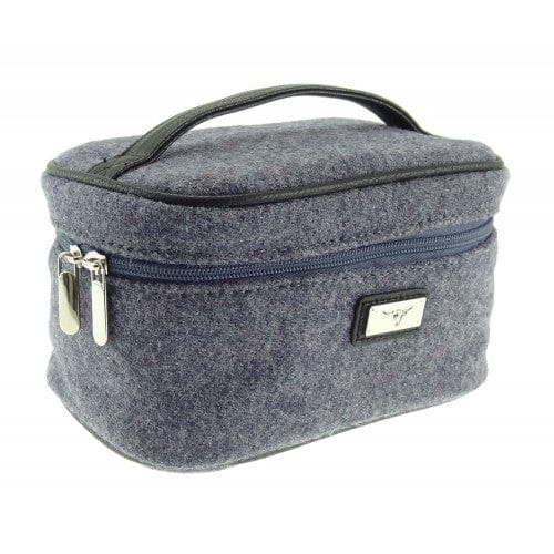 MoodCompanyNL - Toilettas in effen grijs/paars - Harris Tweed - Glen Appin of Scotland - 2312022103422