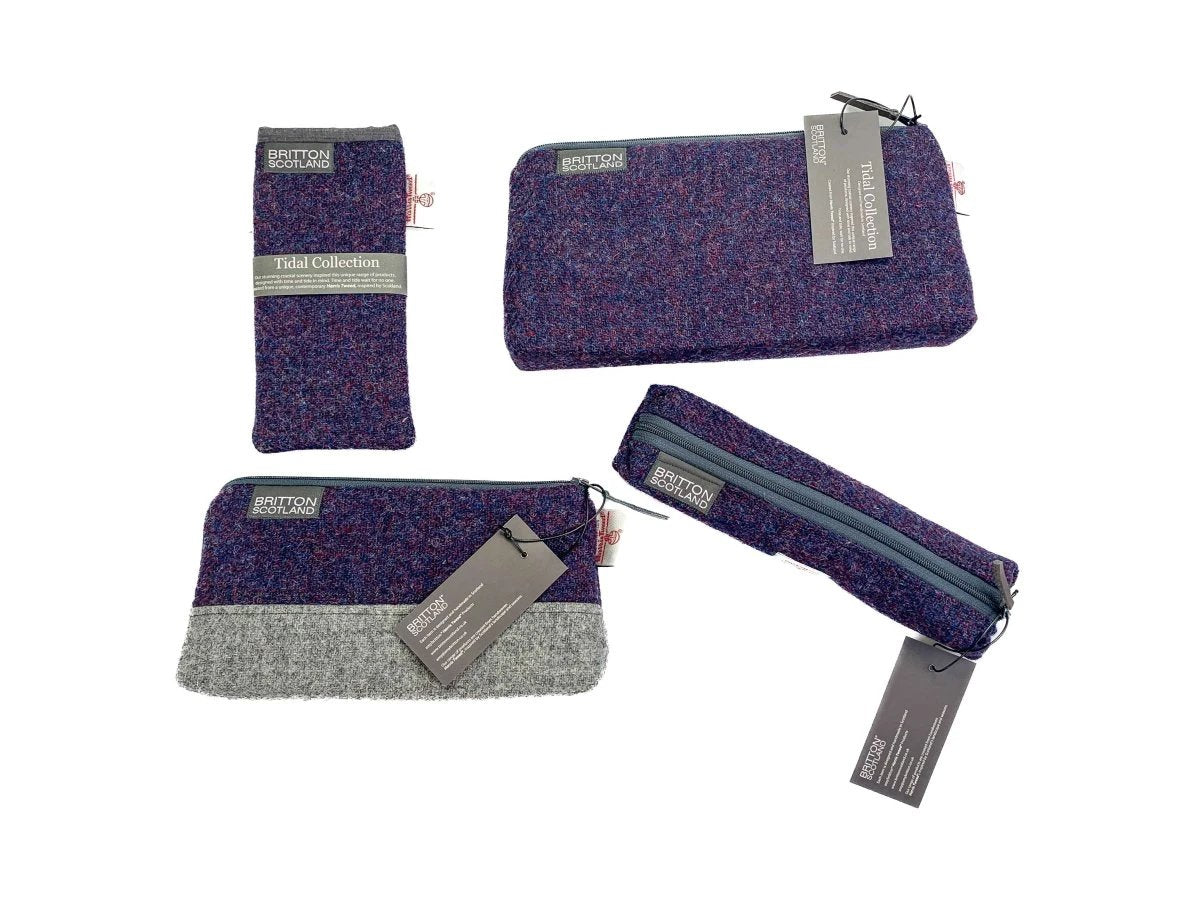 Toilettas Paars - Harris Tweed - Amy Britton by MoodCompanyNL