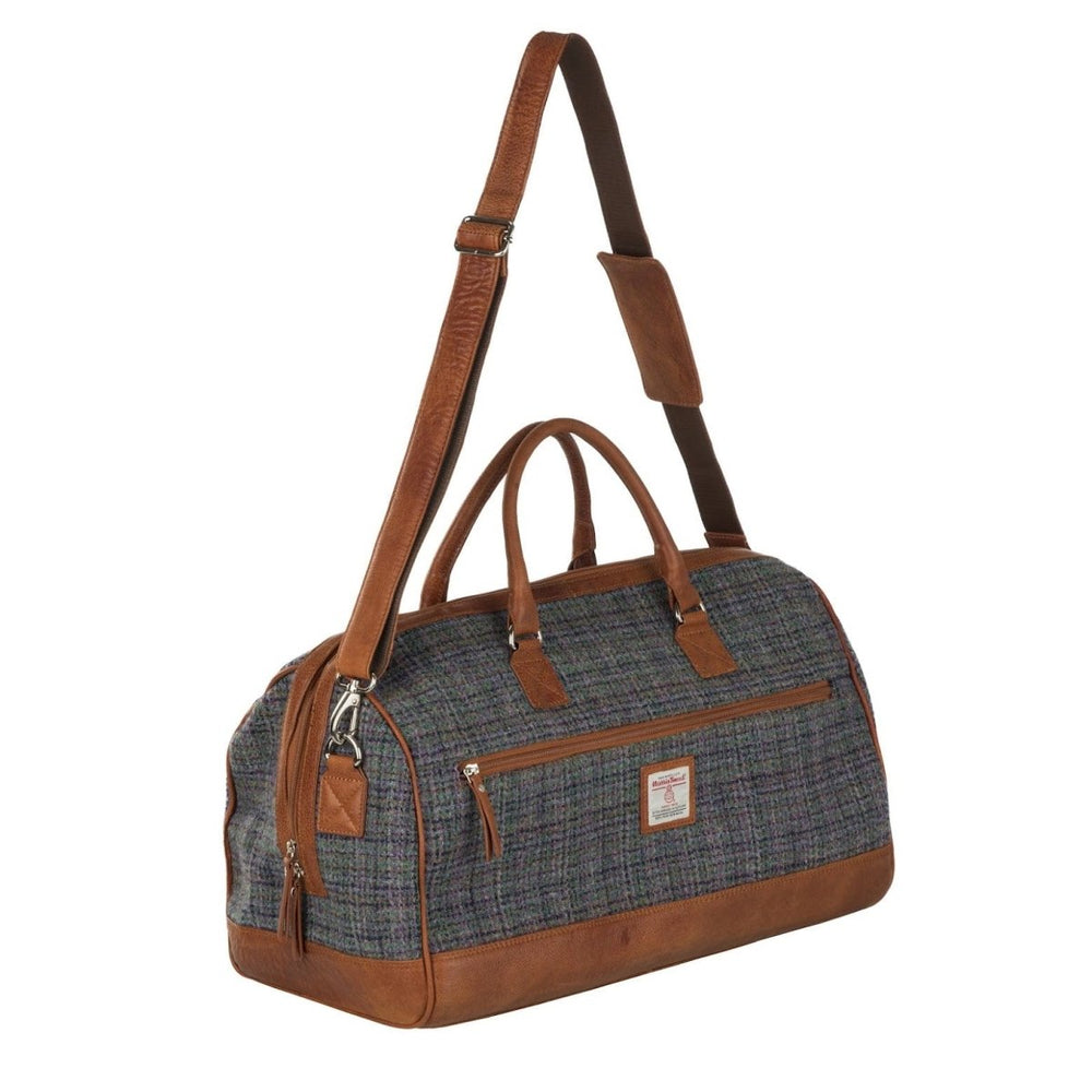 MoodCompanyNL - Travelbag Grijze Tweed & Leer | Stevig & Stijlvol | Das Impex - 5056703026330