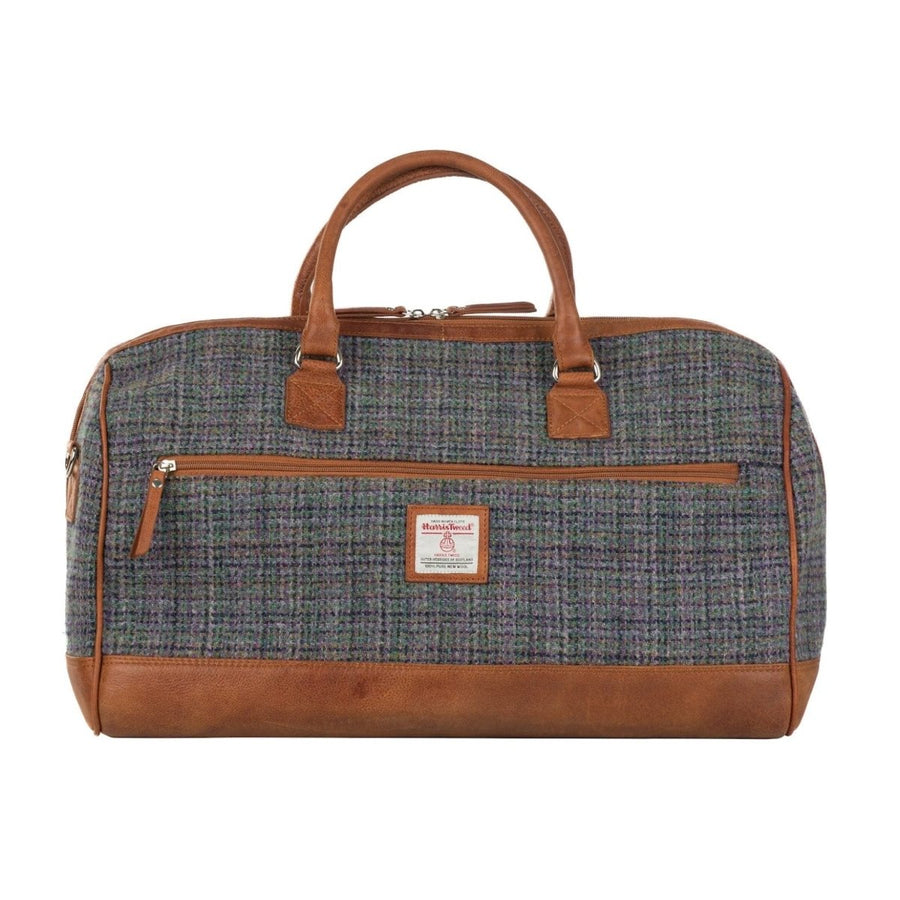 MoodCompanyNL - Travelbag Grijze Tweed & Leer | Stevig & Stijlvol | Das Impex - 5056703026330