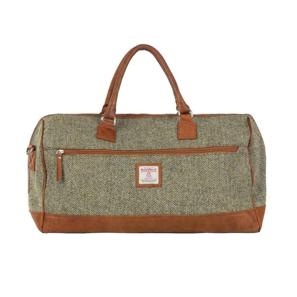 MoodCompanyNL - Travelbag Lichtbruine Tweed & Leer | Comfortabel & Stijlvol | Das Impex - 5056703023599