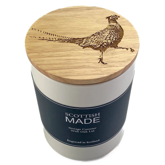 Voorraadpot Fazant Medium - 16x11- Gegraveerd - Scottish Made by MoodCompanyNL