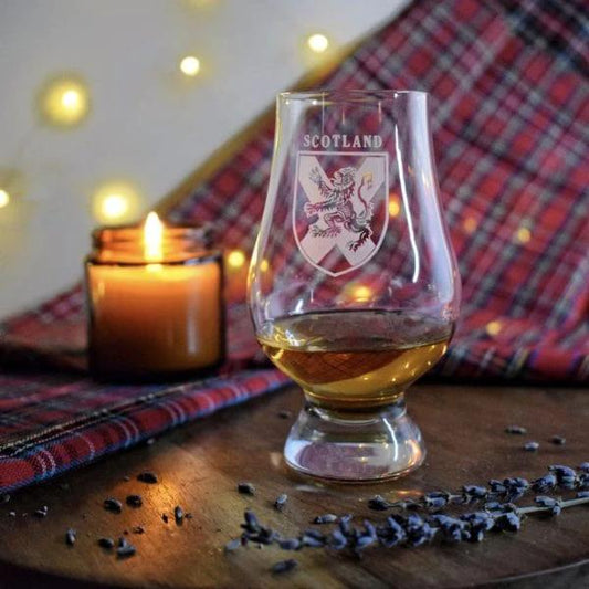 MoodCompanyNL - Whiskyglas Gegraveerd met Schild van Schotland - Glencairn Crystal Scotland - 6091026935975