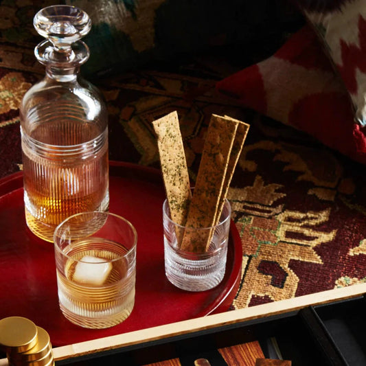 Whiskyglas Loop - Double Old Tumbler - Handgemaakt - Loodkristal - Cumbria Crystal England by MoodCompanyNL