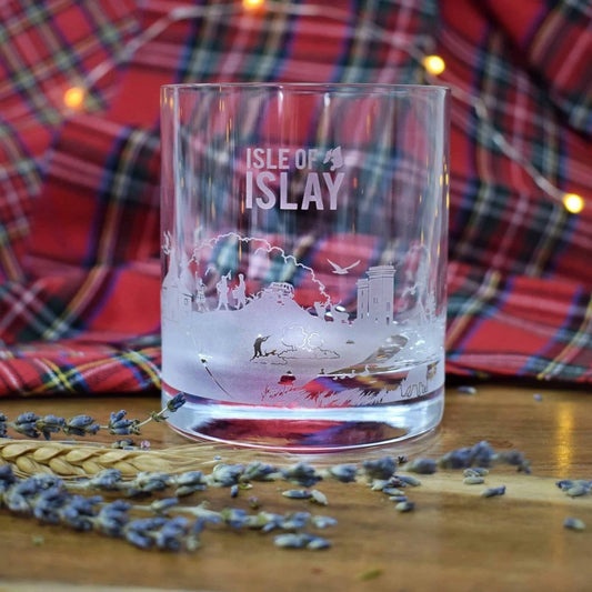 Whiskyglas Skyline Isle of Islay - Gegraveerd - Glencairn Crystal Scotland by MoodCompanyNL