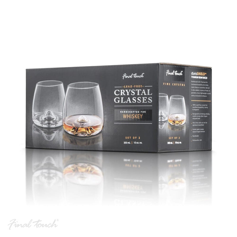 MoodCompanyNL - Whiskyglas Tumbler set van 2 - 300ml - Loodvrij kristal - Handgemaakt - Final Touch - 886245008267