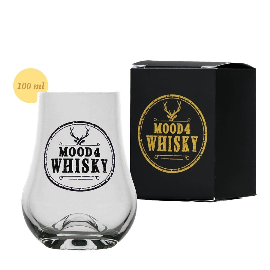 Mood Company - Whiskyglas 'Whisky Taster' met logo - 100 ml - proefglas - Cadeauverpakking - Mood4Whisky - 6151208818868