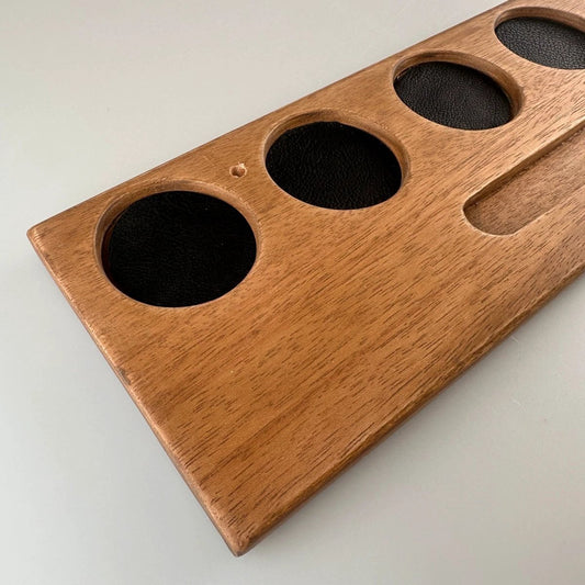 Whiskyglashouder Breed voor 6 glazen (exclusief glaswerk) - Handgemaakt - E.W.B. België by MoodCompanyNL