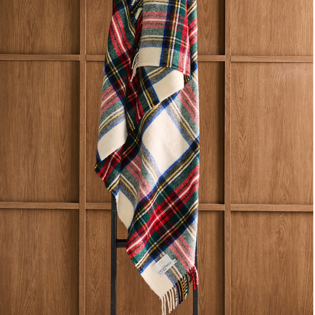 Warm up in the evening with a wool plaid