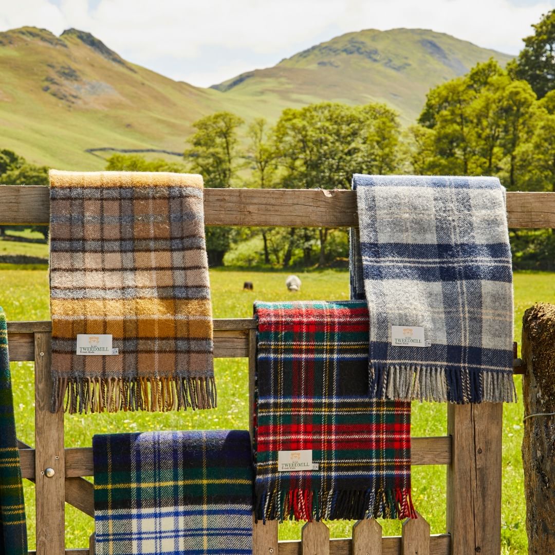 Tartan plaids for a vintage interior