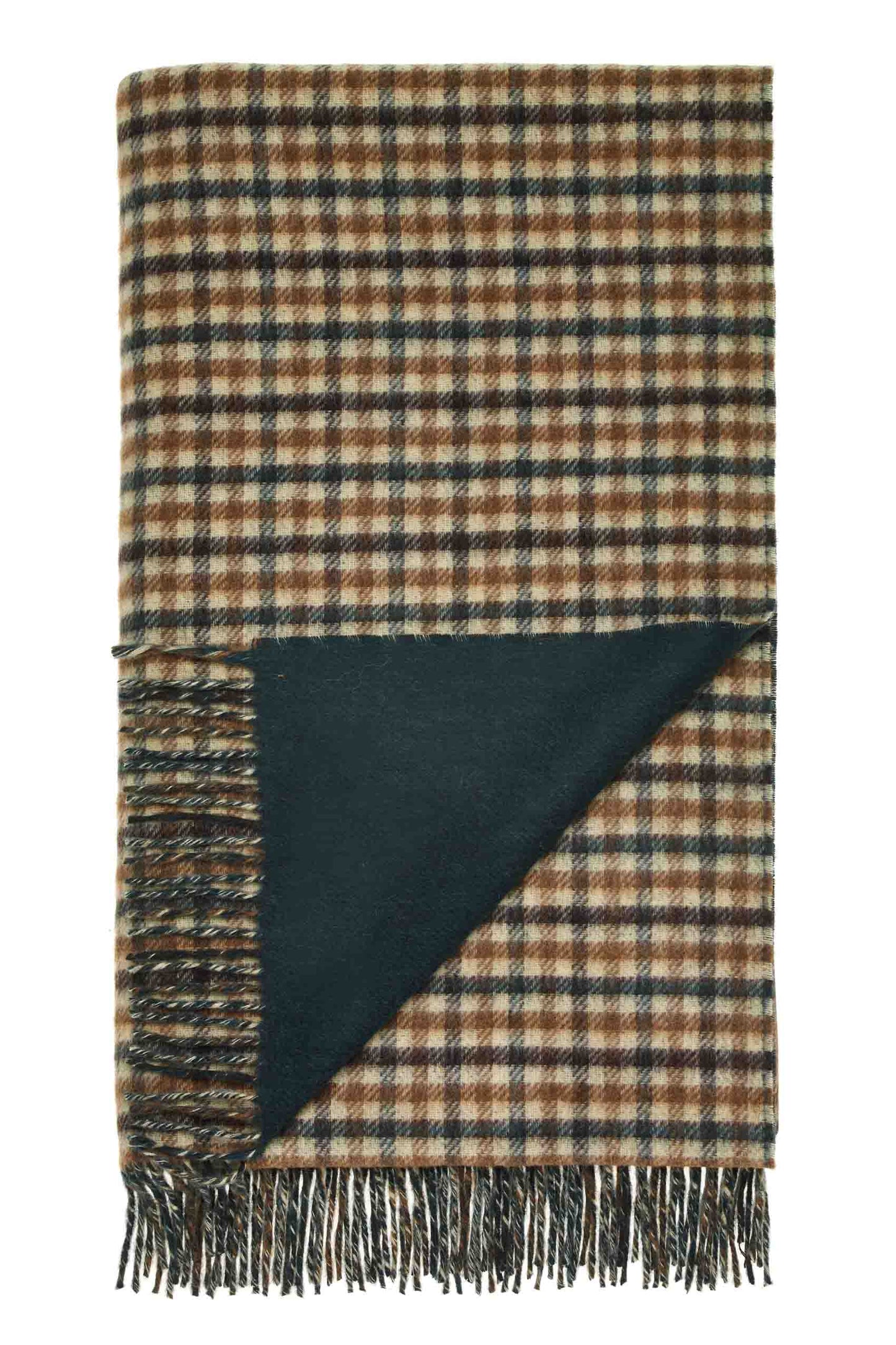 Plaid Estate Gun Club Groen - Country Side Collection - Merino Lamswol - 140x185 - Bronte by Moon Scotland