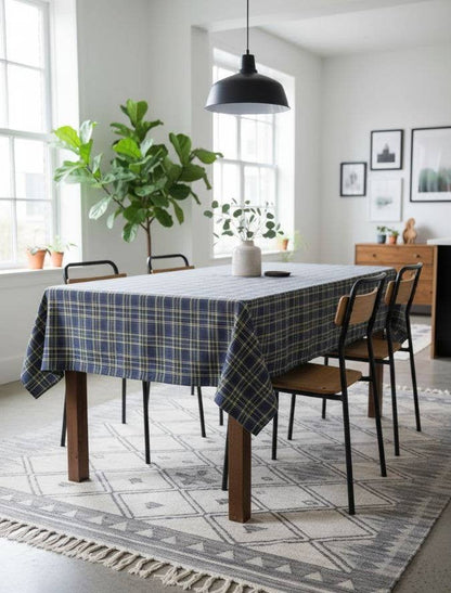 Nappe Tartan Windsor Bleu - Coton/Polyester - Bamar