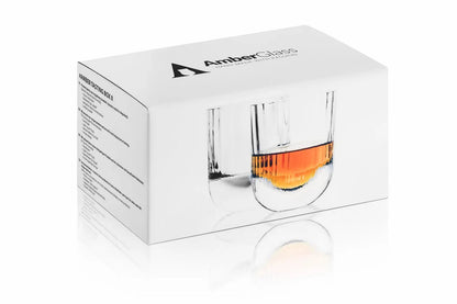 Whisky Tumbler - Amber Tasting Box II – Handgemaakte - Amber Glass by Mood Company